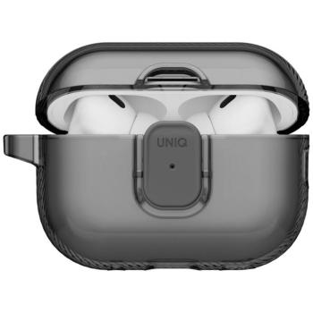 Uniq Glase Pro Apple AirPods Pro 3 tok karabinerrel, szürke kép