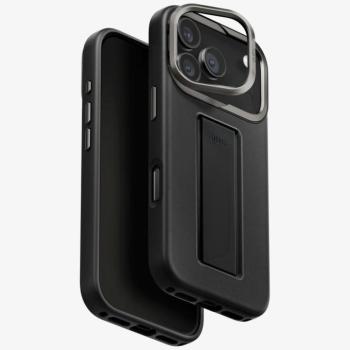 Uniq Heldro Pro Apple iPhone 17 Pro mágneses tok tartóval, kameravédő kerettel, MagSafe, fekete kép