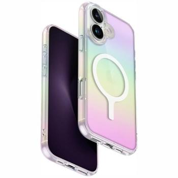Uniq Hybrid Iridescia iPhone 16 Magsafe tok, színes (holographic) kép