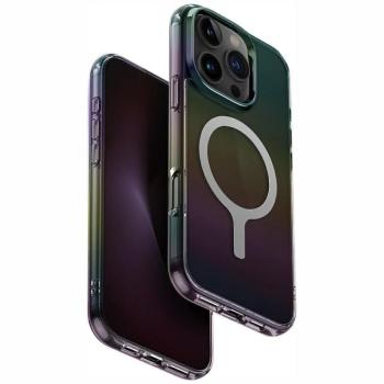 Uniq Hybrid Iridescia iPhone 16 Pro Max Magsafe tok, színes-sötét (holographic) kép