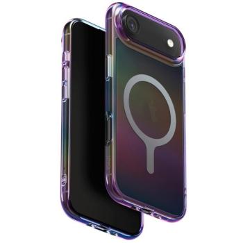 Uniq Hybrid Iridescia iPhone Air (2025) Magsafe tok, színes-sötét (holographic) kép