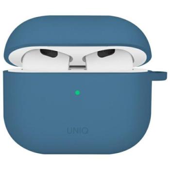 Uniq Iridescia Apple AirPods 4 tok karabinerrel, fülakasztóval, kék kép