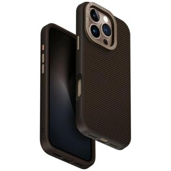 Uniq Keva Magclick Apple iPhone 16 Pro Max MagSafe Aramid tok kitámasztóval, barna kép