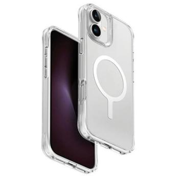 Uniq Lifepro Extreme Apple iPhone 16 Plus Magsafe szilikon tok, átlátszó/fehér kép