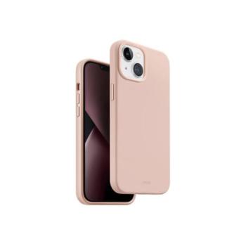 Uniq Lino Hue Apple iPhone 14, MagSafe szilikon tok, rózsaszín kép