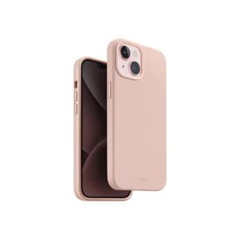 Uniq Lino Hue Apple iPhone 15 Magsafe Szilikon tok, rózsaszín kép