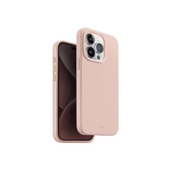 Uniq Lino Hue Apple iPhone 15 Pro Magsafe Szilikon tok, rózsaszín kép
