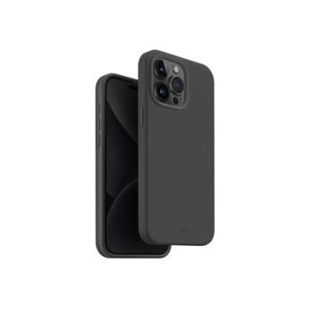Uniq Lino Hue Apple iPhone 15 Pro Max Magsafe Szilikon tok, sötét szürke kép