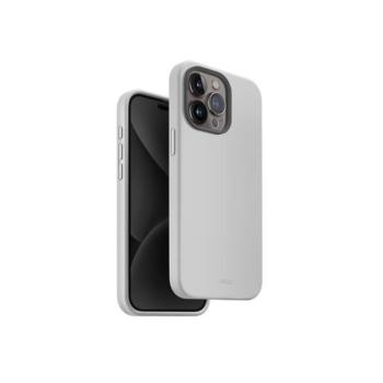 Uniq Lino Hue Apple iPhone 15 Pro Max Magsafe Szilikon tok, szürke kép