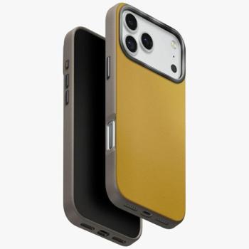 Uniq Lyden DS Magclick Apple iPhone 17 Pro Max MagSafe tok, sárga-szürke kép