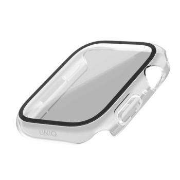 Uniq Nautic Apple Watch 45mm műanyag tok üvegfóliával, átlátszó kép
