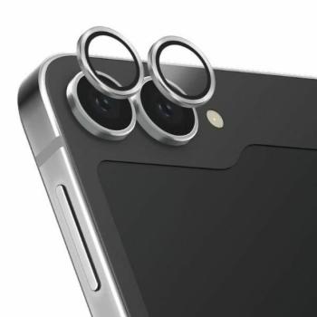 UNIQ Optix alumínium kamera lencse védő üveg ezüst színű szegéllyel Samsung Galaxy Z Flip6 F741 kép