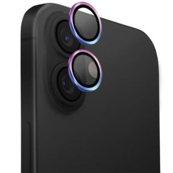 UNIQ Optix alumínium kamera lencse védő üveg színes szegéllyel iPhone 16 / 16 Plus kép