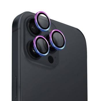 UNIQ Optix alumínium kamera lencse védő üveg színes szegéllyel iPhone 16 Pro / 16 Pro Max kép