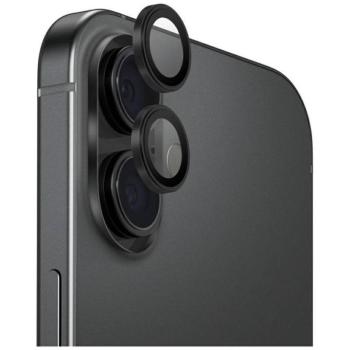 UNIQ Optix Aluminum Camera Lens Protector kamera lencse védő fólia fekete szegéllyel applikátorral iPhone 17 kép