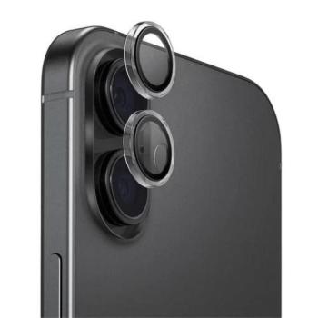 Uniq Optix Apple iPhone 17 tempered kameralencse-védő üvegfólia felhelyező kerettel, átlátszó kép