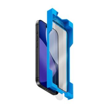 Uniq Optix ExoFit Vivid Apple iPhone Air (2025) tempered glass kijelzővédő üvegfólia felhelyező kerettel, átlátszó kép