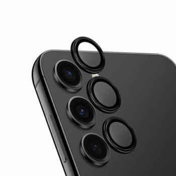 UNIQ Optix kamera lencse védő üvegfólia fekete szegéllyel, applikátorral Samsung Galaxy S24 Plus kép
