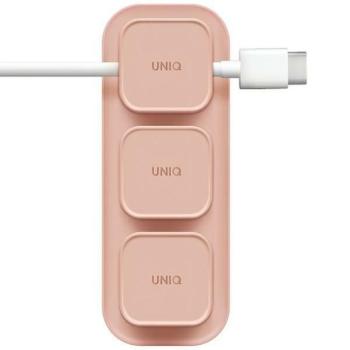 UNIQ Pod Mag mágneses kábelrendező + alap rózsaszín kép