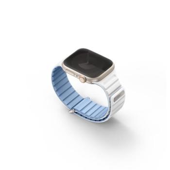 Uniq Revix Evo mágneses Apple Watch szíj, 41/40/38MM kék / fehér kép