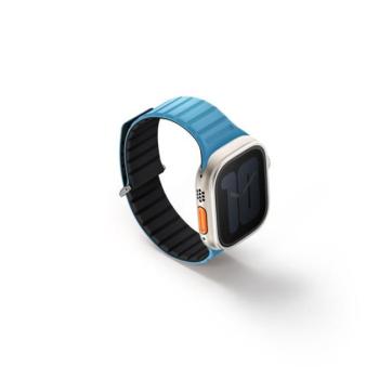 Uniq Revix Evo mágneses Apple Watch szíj, 49/45/44/42MM, kék/fekete kép