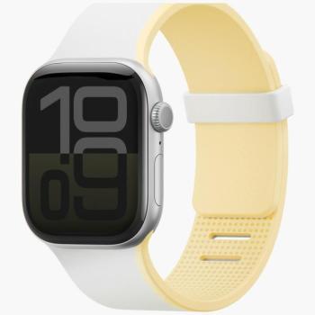 Uniq Revix IV Premium Apple Watch 42/41/40mm mágneses szíj, fehér-sárga kép