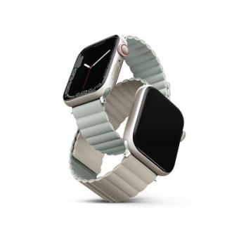 Uniq Revix mágneses szilikon szíj Apple Watch 38/40/41mm, zsálya/bézs kép