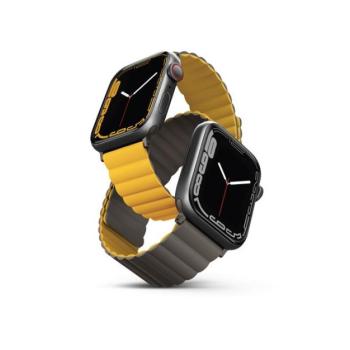 Uniq Revix mágneses szilikon szíj Apple Watch 42/44/45/49mm, mustár/khaki kép