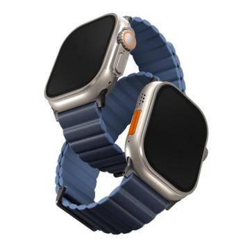 Uniq Revix Premium mágneses szilikon szíj Apple Watch 42/44/45/49mm, kék kép
