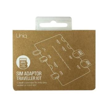 Uniq Sim Adaptor 7in1 utazó rendszerező, adapterhez / bankkártyához, fekete kép