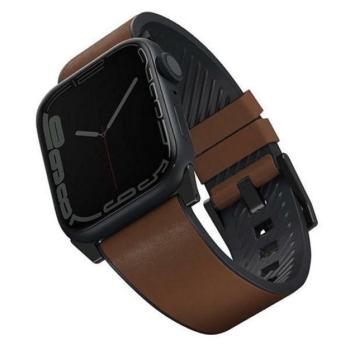 Uniq Straden vízálló bőr Apple Watch szíj, 49/45/44/42MM, barna kép