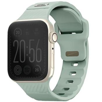 Uniq Stride De Rubber Apple Watch 42/41/40mm gumis szilikon szíj, zöld kép