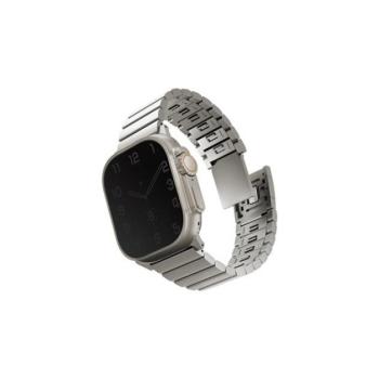Uniq Strova Magsafe Apple Watch állítható szíj, 49/45/44/42MM, ezüst kép