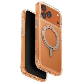 Uniq Swivix Apple iPhone 17 Pro tok 360 fokban állítható kitámasztóval, átlátszó-arany kép
