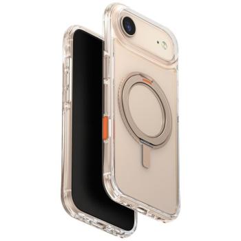 Uniq Swivix Apple iPhone Air (2025) tok 360 fokban állítható kitámasztóval, átlátszó-arany kép