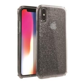 UNIQ Tok Clarion Tinsel Tinsel iPhone Xs Max fekete/füstös szürke tok kép