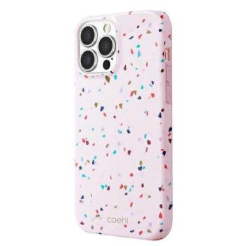UNIQ Tok Coehl Terrazzo iPhone 13 Pro / 13 6,1&quot; pirosas rózsaszín tok kép