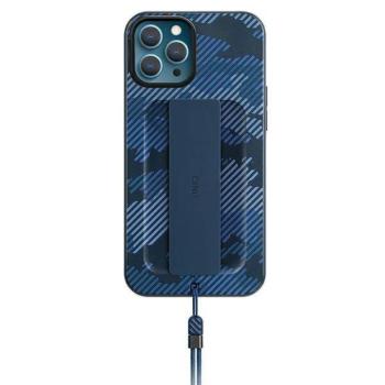 UNIQ Tok Heldro iPhone 12/12 Pro 6,1&quot; kék terepmintás antimikrobiális tok kép