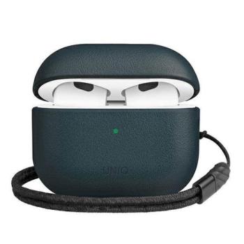 UNIQ Tok Terra AirPods 3 gen. Valódi bőr kék tok kép
