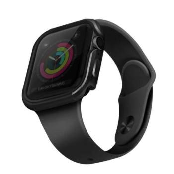 UNIQ Tok Valencia Apple Watch Series 4/5/6/SE 40mm. védőfólia szürke kerettel kép