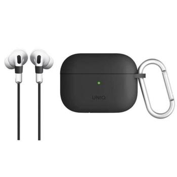 UNIQ Tok Vencer AirPods Pro szilikon sötétszürke tok kép