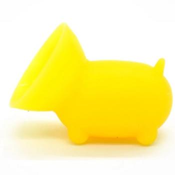 Univerzális asztali tartó, kitámasztó, telefonra tapasztható, sárga kép