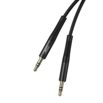 Univerzális jack-jack audio adapter, 3.5mm, fekete, 1M, XO NB-R175A kép