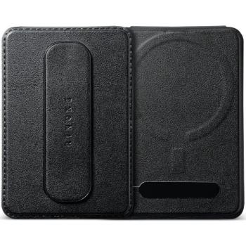 Univerzális kártyatartó, kitámasztóval, ujjpánttal, Magsafe tokokkal és eszközökkel kompatibilis, Ringke Wallet Slide Grip Magsafe, fekete kép