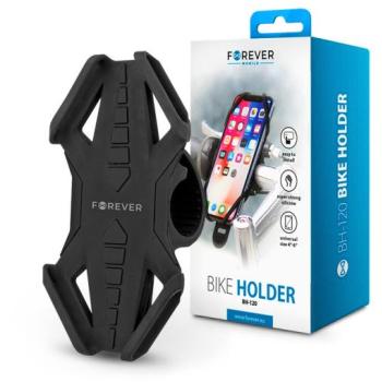 Univerzális kerékpárra szerelhető telefontartó 4-6&quot; méretű készülékekhez - Forever BH-120 Bike Holder - fekete kép
