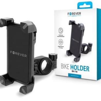 Univerzális kerékpárra szerelhető telefontartó - Forever BH-110 Bike Holder - fekete kép