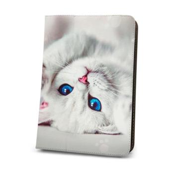 Univerzális tablet könyvtok, mintás, 9&quot;-10&quot;, Cute Kitty kép