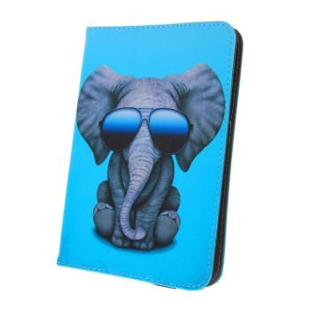 Univerzális tablet könyvtok, mintás, 9&quot;-10&quot;, Elephant kép
