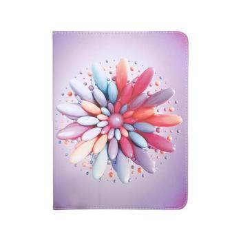 Univerzális tablet könyvtok, mintás, 9&quot;-10&quot;, Flower kép