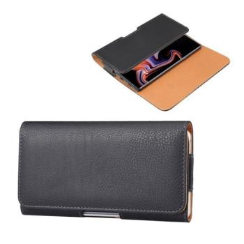 Univerzális tok, fekvő, övre fűzhető, övcsipesz, 6.3&quot;, fekete kép